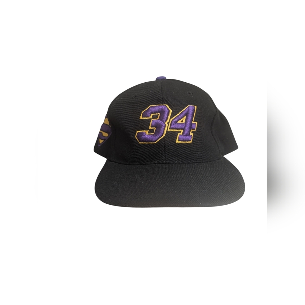 Lakers Snapback Hat Superman NBA Rare Vintage Drew Pearson Shaq